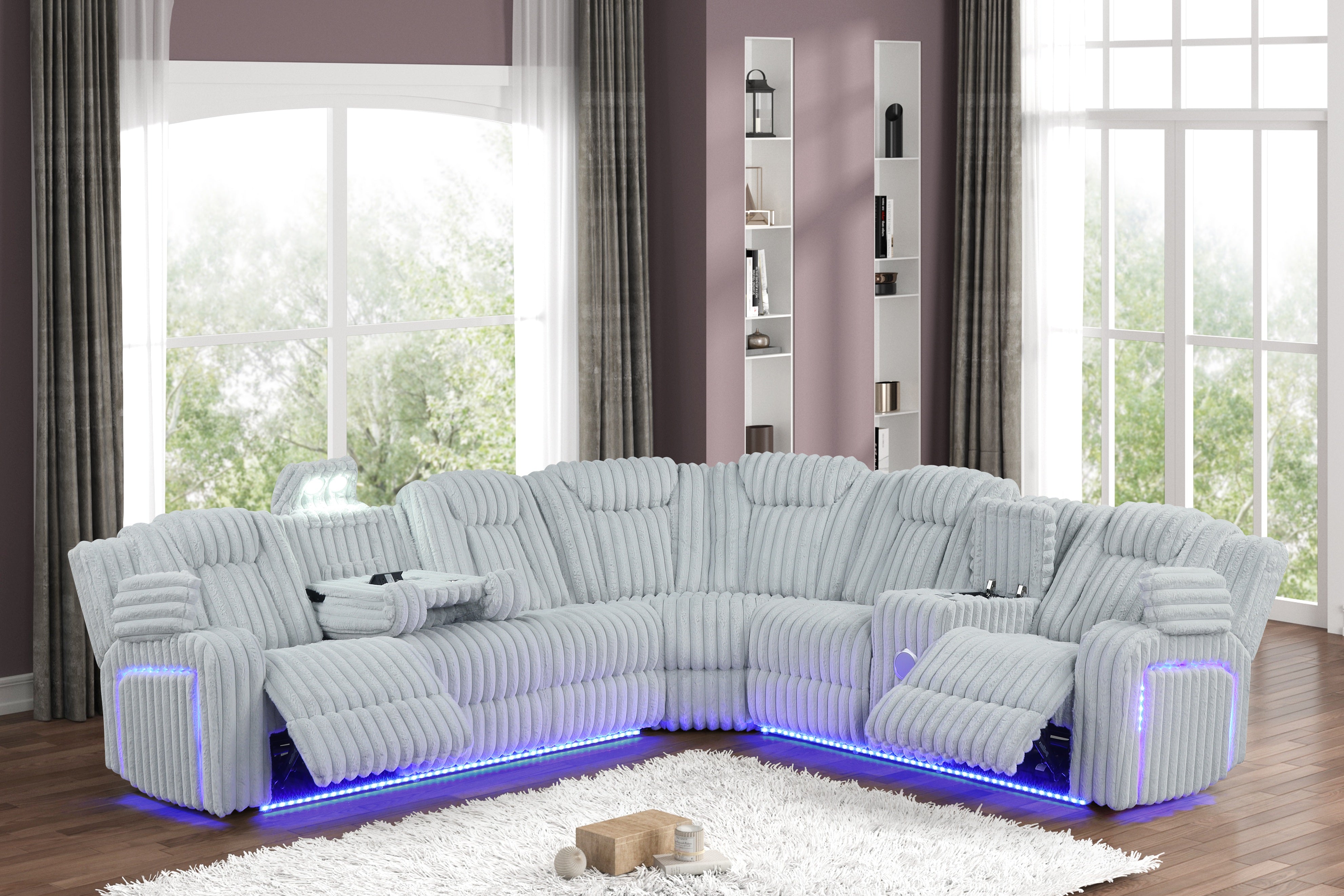 417 SECTIONAL SILVER