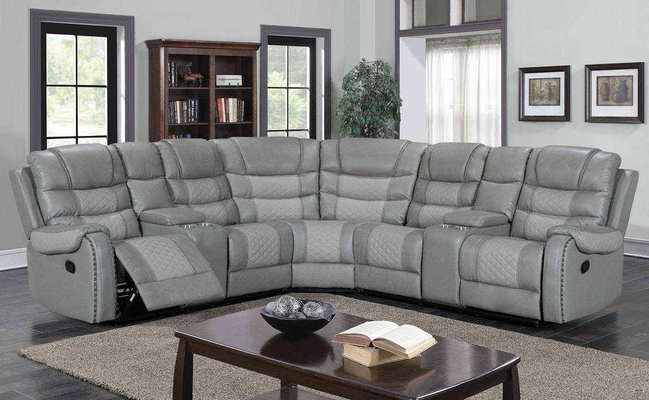 6035 - W/CONSOLE CHARGER&USB SECTIONAL