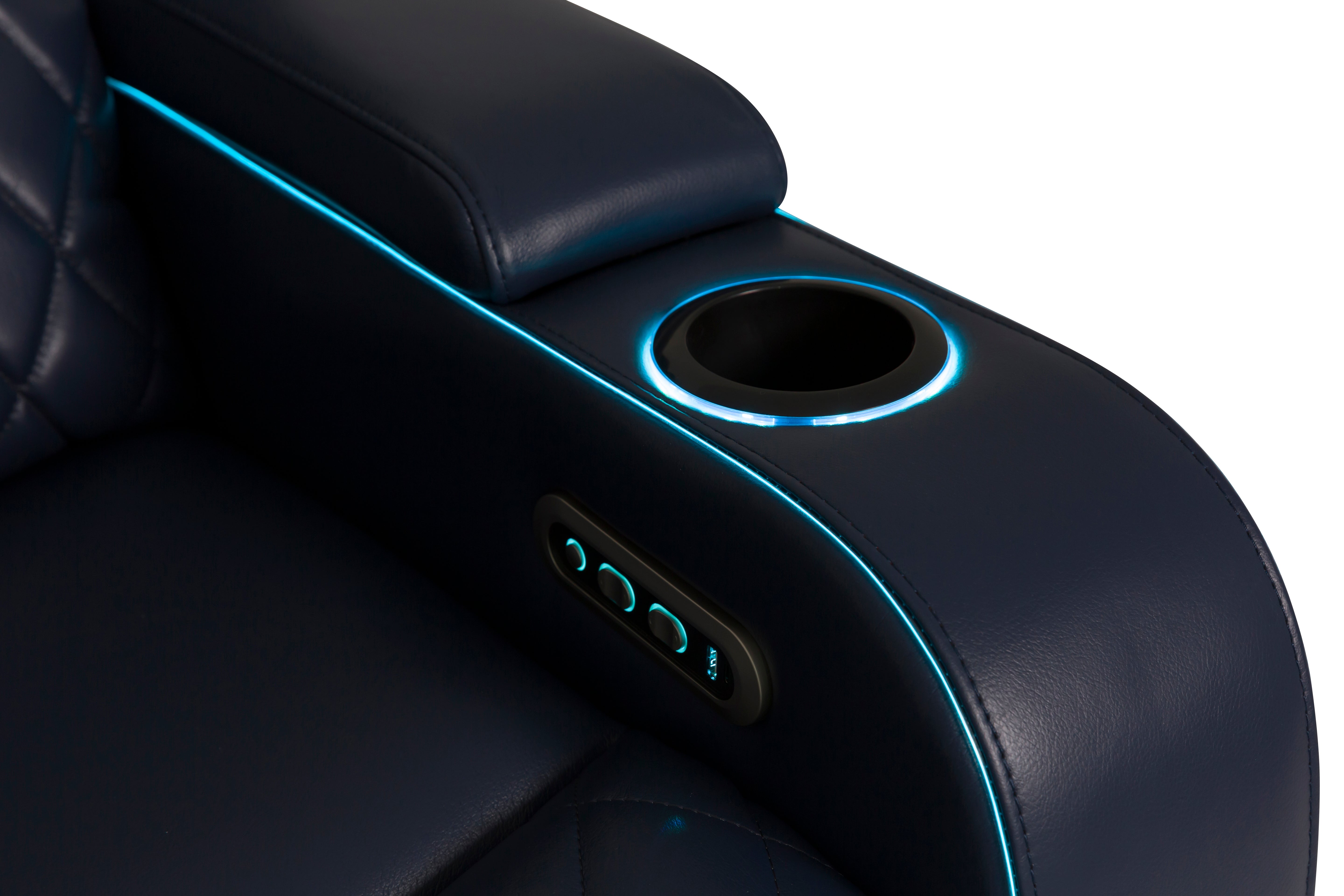 UM2883 NAVY BLUE POWER RECLINER